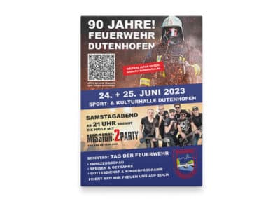 Freiwillige Feuerwehr Dutenhofen e. V. Plakat DIN A1